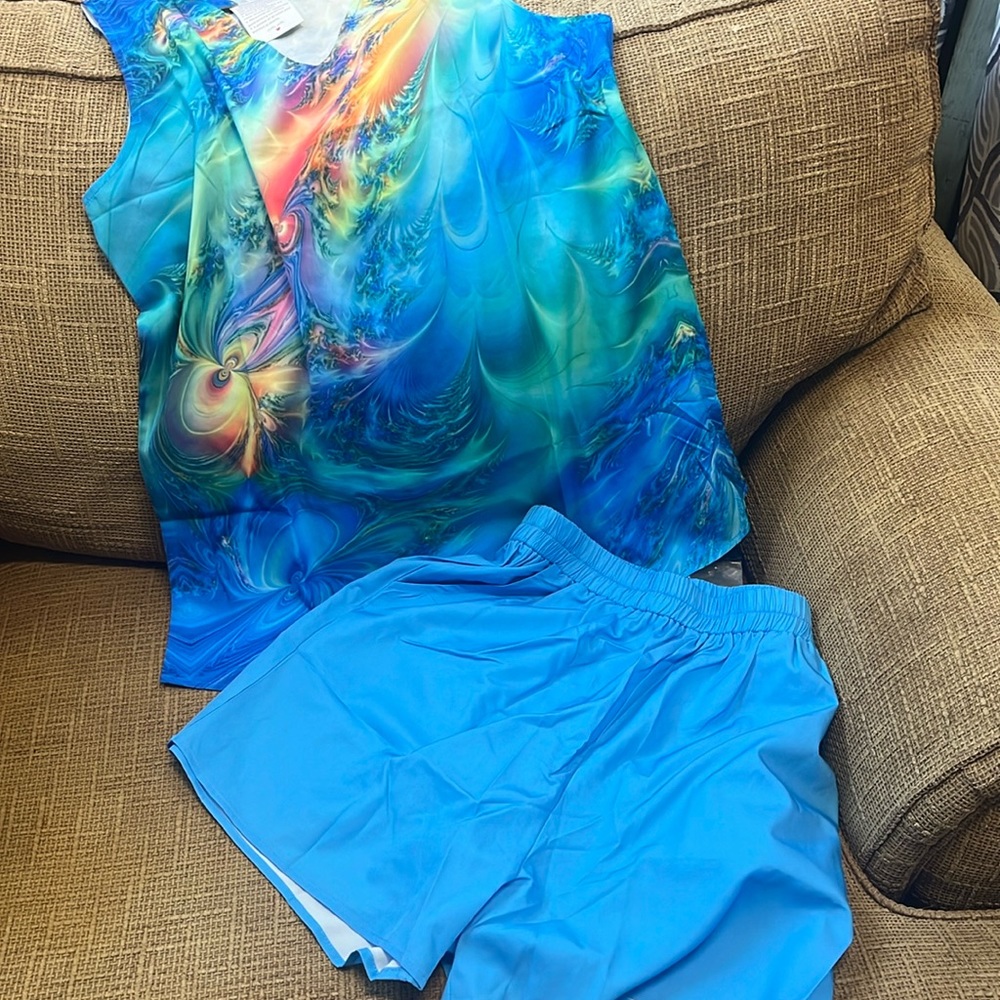 Tie dye marbled set